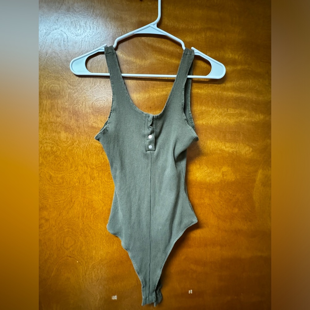 Forest Green Fitted Bodysuit